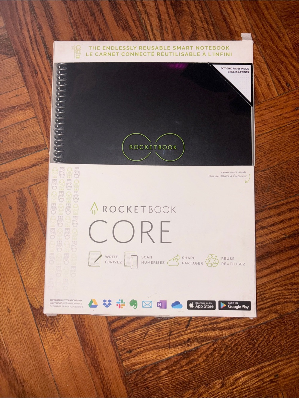 New in Box Rocketbook Core Reusable Notebook with Pen